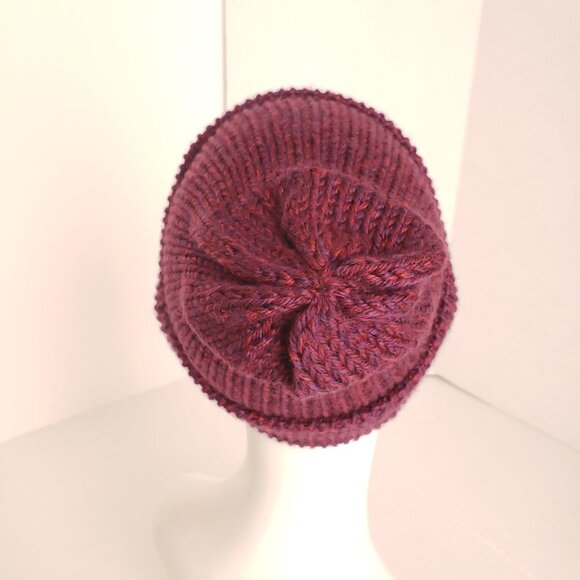 Unisex Adults Crochet Redish Purple Color Cute Hat Beanie - Picture 3 of 8